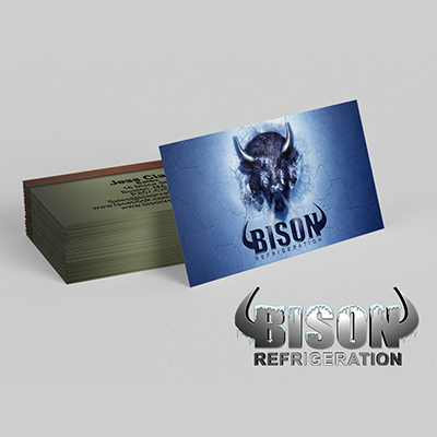 Bison Refrigeration Business Card Design