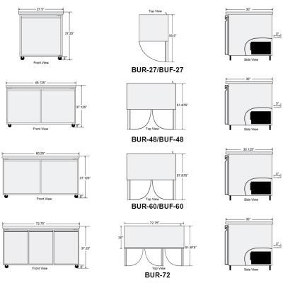 Bison Refrigeraton Undercounters Schematics Design