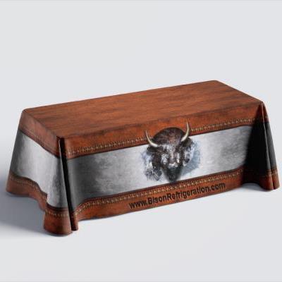 Bison Refrigeration  Convention Tablecloth Design