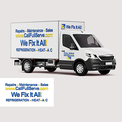 Full Serve Truck Graphics Design