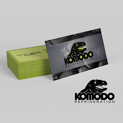 Komodo Refrigeration Business Card Design