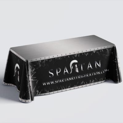 Spartan Refrigeration Convention Tablecloth Design